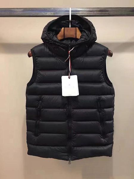 men vest hooded warm down waistcoat white duck duvet sleeveless hat piping mens gilet, Black;white
men vest hooded warm down waistcoat white duck duvet sleeveless hat piping mens gilet, Black;white