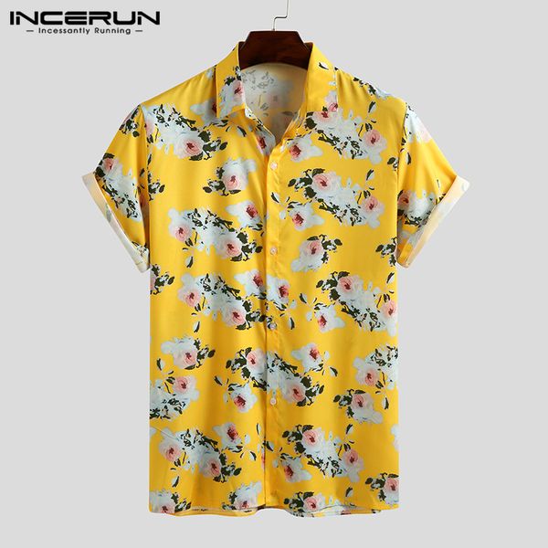 men's casual shirts men fashion flower printed short sleeve lapel brand blouse hawaiian summer breathable chic camisa plus size, White;black
men's casual shirts men fashion flower printed short sleeve lapel brand blouse hawaiian summer breathable chic camisa plus size, White;black