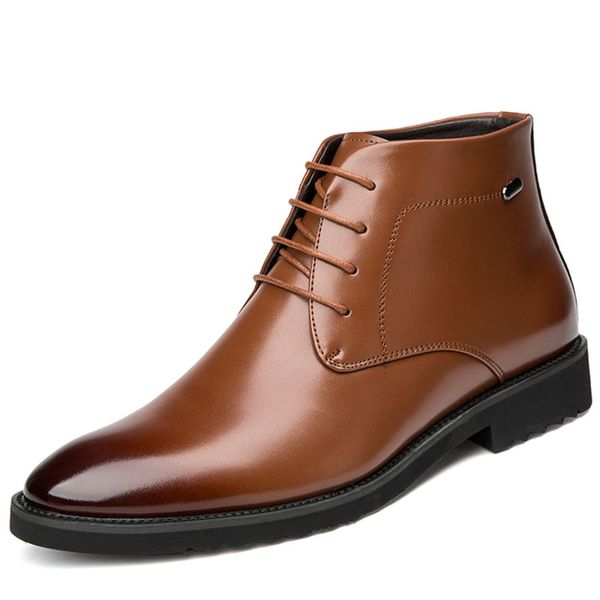 men thin boots business style pointed toe office formal ankle boots brogue patterns oxford casual boots, Black
men thin boots business style pointed toe office formal ankle boots brogue patterns oxford casual boots, Black