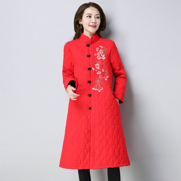 p shoot 2019 new style national wind winter literature and art embroidered long frog cotton-padded clothes embroidery cotton, Blue;black
p shoot 2019 new style national wind winter literature and art embroidered long frog cotton-padded clothes embroidery cotton, Blue;black