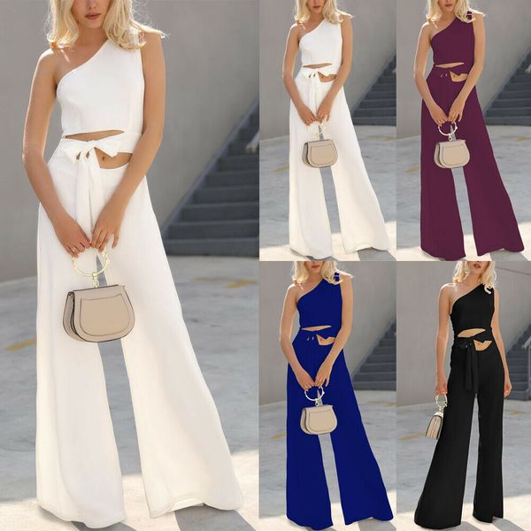 high street ol summer women one shoulder wide leg tie high waist front hole jumpsuit evening party playsuit s-2xl, Black;white
high street ol summer women one shoulder wide leg tie high waist front hole jumpsuit evening party playsuit s-2xl, Black;white