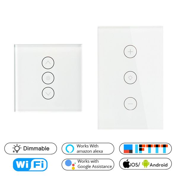 wifi smart wall touch light dimmer switch eu/uk / us стандартное приложение пульт дистанционного управления работает с amazon alexa и google
wifi smart wall touch light dimmer switch eu/uk / us стандартное приложение пульт дистанционного управления работает с amazon alexa и google