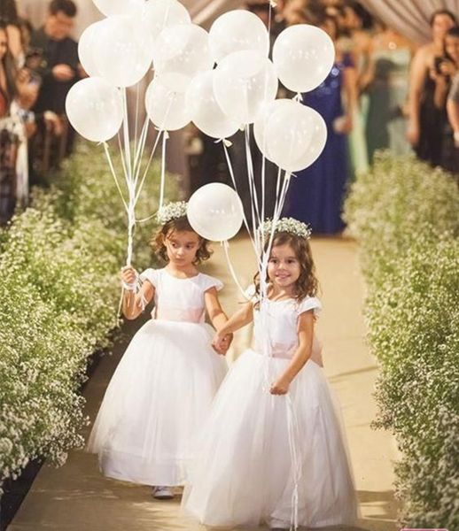 flower girl dresses for weddings short sleeves floor length prom gowns first communion dresses for girl, White;blue
flower girl dresses for weddings short sleeves floor length prom gowns first communion dresses for girl, White;blue