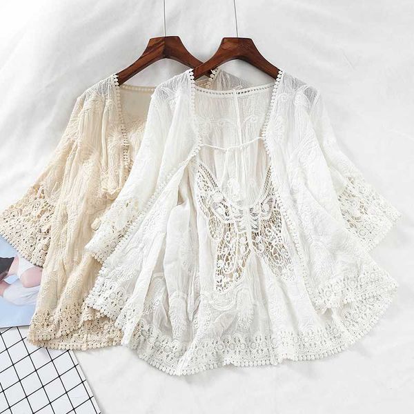 harajuku kimono hollow out lace embroidered blouse short sleeve blouse cardigan boho see through womens shirt blouses, White
harajuku kimono hollow out lace embroidered blouse short sleeve blouse cardigan boho see through womens shirt blouses, White
