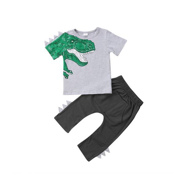 summer casual fashion sets 2pcs newborn baby boys cotton short sleeve o-neck pullover dinosaur cartoon grey shirt pants, White
summer casual fashion sets 2pcs newborn baby boys cotton short sleeve o-neck pullover dinosaur cartoon grey shirt pants, White