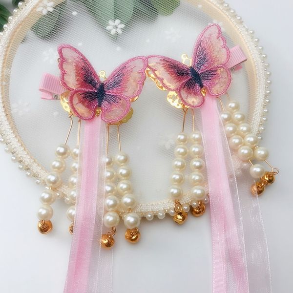 chinese style costume style headdress children embroidery bow bell hair clip children streamer hair clip side bangs, Slivery;white
chinese style costume style headdress children embroidery bow bell hair clip children streamer hair clip side bangs, Slivery;white