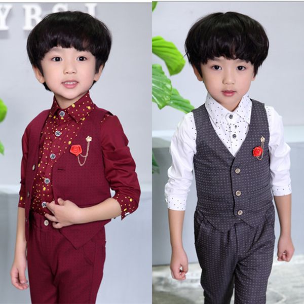 dot kid prom suit (рубашка + брошь + жилет + брюки ) детский костюм свадебный цветок мальчик платье вино красный / серый baby dot костюмы 2, Black
dot kid prom suit (рубашка + брошь + жилет + брюки ) детский костюм свадебный цветок мальчик платье вино красный / серый baby dot костюмы 2, Black
