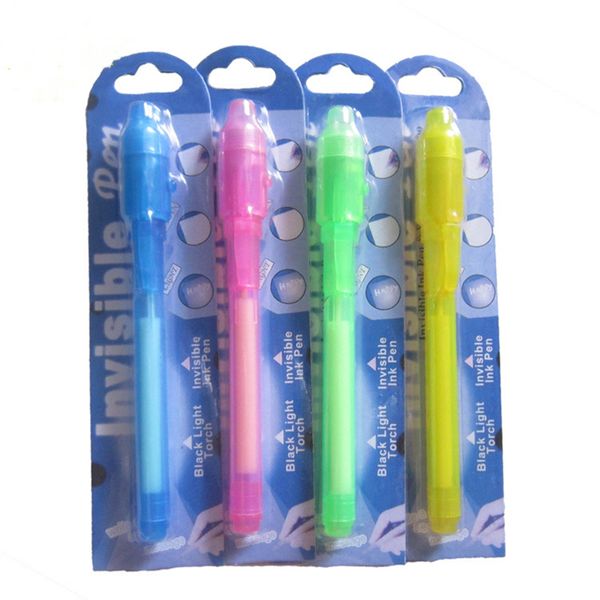 Individual Blister Card Pack For Each Black Light Pen,uv Pen With Ultra Violet Light/ Invisible Ink Pen/invisible Pen Ing