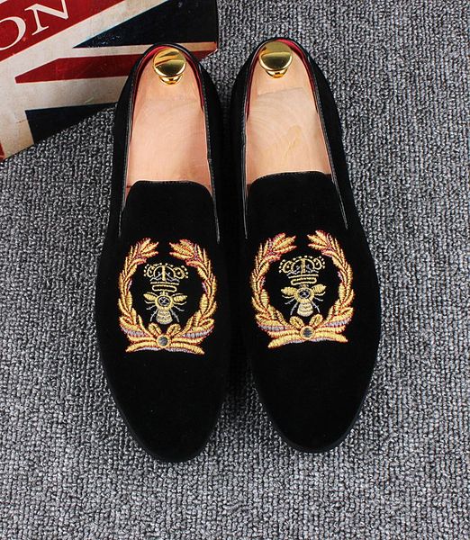 Classic Suede Embroidery Crown Men's Wedding Shoes Tide Men's Flat Casual Shoes Gentleman Partty Shoes For Men Loafers
Classic Suede Embroidery Crown Men's Wedding Shoes Tide Men's Flat Casual Shoes Gentleman Partty Shoes For Men Loafers