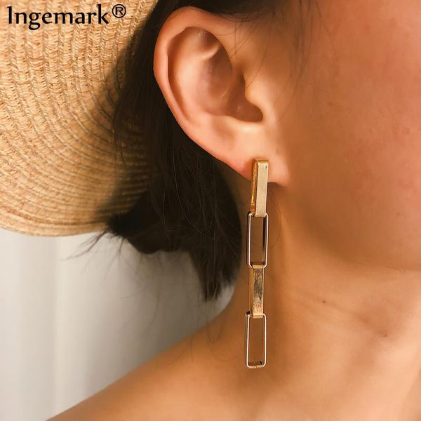 ingemark fashion four loop drop earrings statement women vintage rectangle geometric long tassel earrings brincos jewelry gift, Silver
ingemark fashion four loop drop earrings statement women vintage rectangle geometric long tassel earrings brincos jewelry gift, Silver