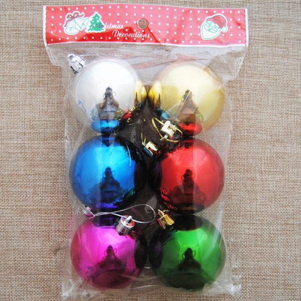 6pcs/ bag christmas tree decor 6cm ball bauble hanging xmas party ornament decorations for home
6pcs/ bag christmas tree decor 6cm ball bauble hanging xmas party ornament decorations for home