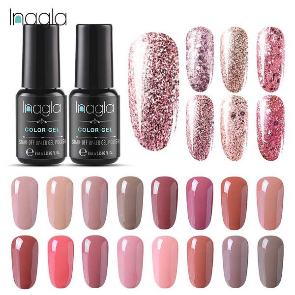 inagla 8ml uv gel nail polish rose gold glitter manicure vernis coat uv led nude gel varnish soak off nail art polish, Red;pink
inagla 8ml uv gel nail polish rose gold glitter manicure vernis coat uv led nude gel varnish soak off nail art polish, Red;pink