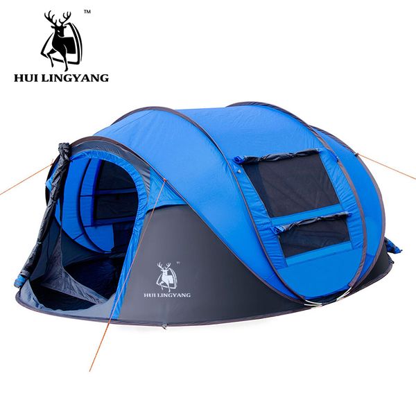 huilingyang camping tent large space3-4persons automatic speed open throwing pop up windproof camping family tent
huilingyang camping tent large space3-4persons automatic speed open throwing pop up windproof camping family tent