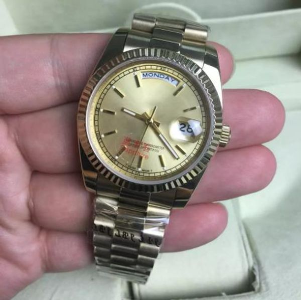 new president brand luxury mens watch sapphire crystal day-date automatic movement mechanical 18k gold stainless steel men watches 36mm 5142, Slivery;brown
new president brand luxury mens watch sapphire crystal day-date automatic movement mechanical 18k gold stainless steel men watches 36mm 5142, Slivery;brown