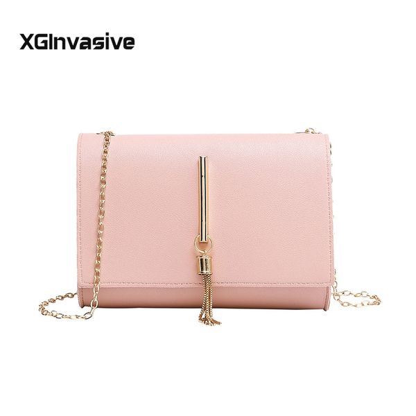 korean ladylike bag pu flap single chains tassel fashion solid hasp shoulder bags ladies hand bags lovely women's bag
korean ladylike bag pu flap single chains tassel fashion solid hasp shoulder bags ladies hand bags lovely women's bag