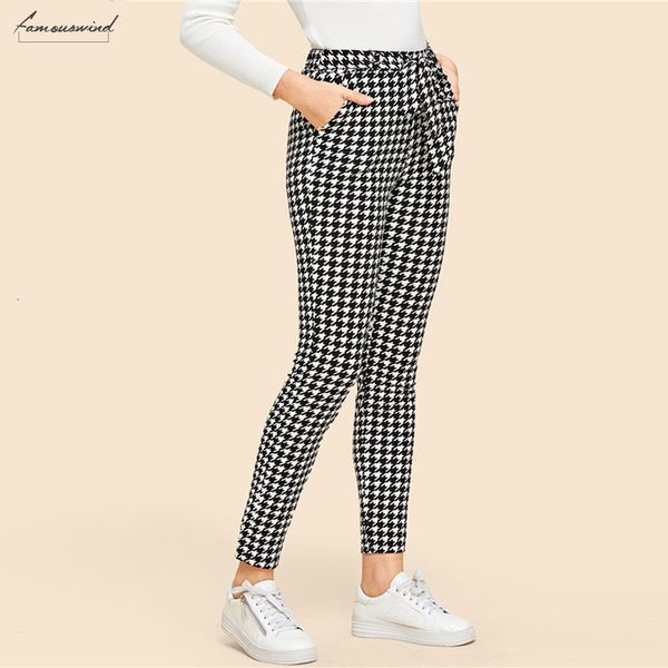 waist houndstooth pants drawstring mid waist straight leg pants 2019 autumn casual women trousers drop shipping, Black;white
waist houndstooth pants drawstring mid waist straight leg pants 2019 autumn casual women trousers drop shipping, Black;white