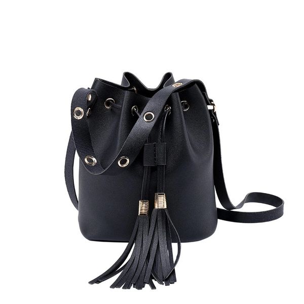 women's buckets bags pu leather tassel shrink closure womens handbags tubular ladies black female messenger bags inclined packes
women's buckets bags pu leather tassel shrink closure womens handbags tubular ladies black female messenger bags inclined packes