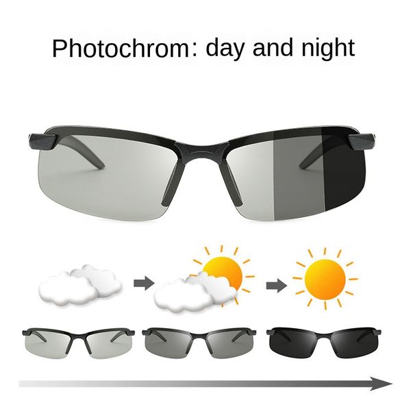 intelligent light-sensitive color-changing polarized sunglasses male day and night driving night vision sun glasses, White;black
intelligent light-sensitive color-changing polarized sunglasses male day and night driving night vision sun glasses, White;black