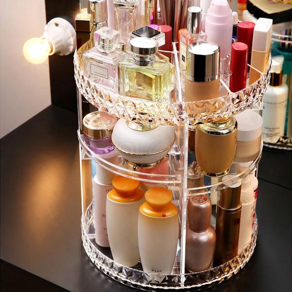 rotating acrylic transparent cosmetic storage box with multi-layer for daily use j2y
rotating acrylic transparent cosmetic storage box with multi-layer for daily use j2y