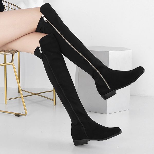 female knee high boots women flock leather comfortable winter boots women long black wine red gray knee shoes
female knee high boots women flock leather comfortable winter boots women long black wine red gray knee shoes