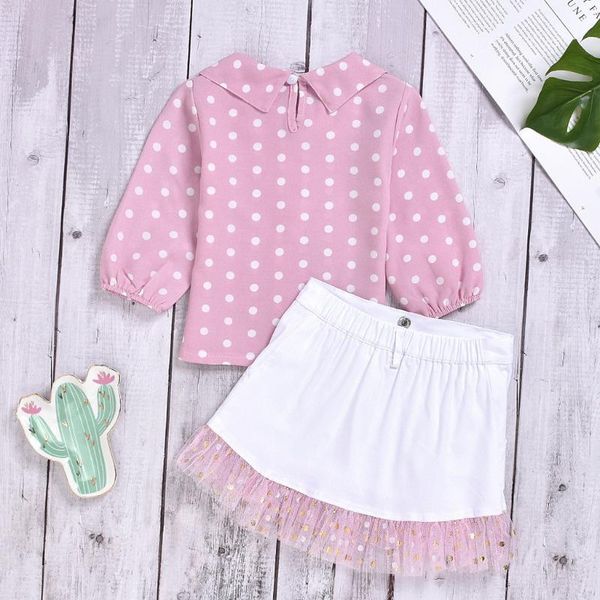 2pcs fashion toddler infant baby girls long sleeve dot printed + princess tutu short skirts outfits sets spring clothing, White
2pcs fashion toddler infant baby girls long sleeve dot printed + princess tutu short skirts outfits sets spring clothing, White