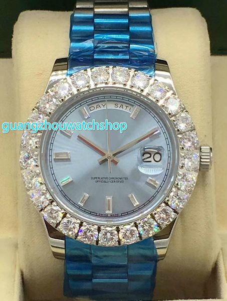 43mm prong set diamond watches stabilized automatic movement big diamond silver case stainless steel strap mens watches waterproof, Slivery;brown
43mm prong set diamond watches stabilized automatic movement big diamond silver case stainless steel strap mens watches waterproof, Slivery;brown
