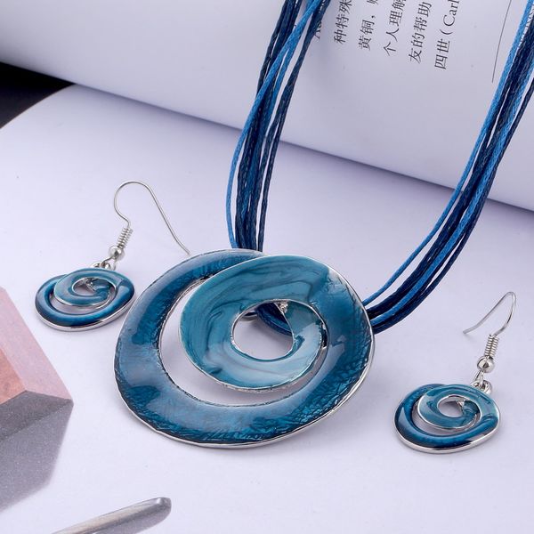fashion jewelry set multilayer leather chain gem silver geometric pendant necklaces drop earrings jewelry set
fashion jewelry set multilayer leather chain gem silver geometric pendant necklaces drop earrings jewelry set