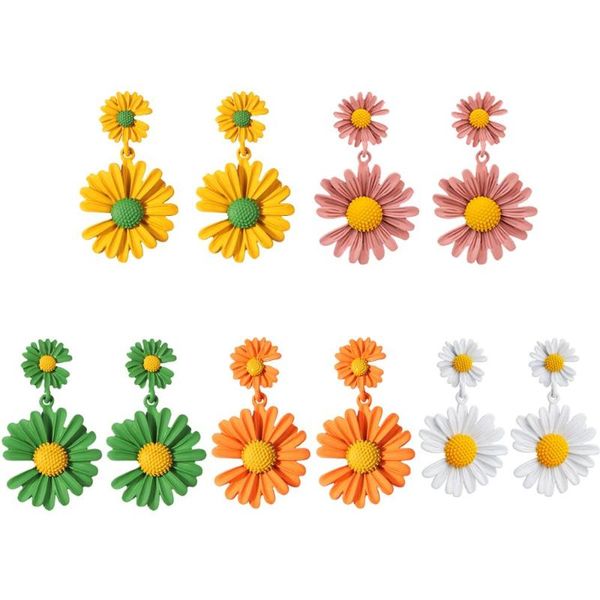 korean pendant earrings daisy flower drop earrings for women fashion lovely dangle brincos girls wedding party jewelry, Silver
korean pendant earrings daisy flower drop earrings for women fashion lovely dangle brincos girls wedding party jewelry, Silver