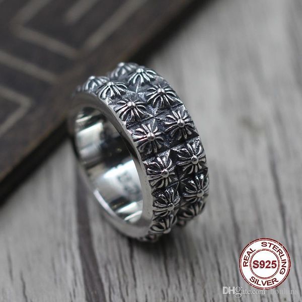 s925 pure silver men's ring personality retro the punk style double cross crusader classic ring gift to your lover
s925 pure silver men's ring personality retro the punk style double cross crusader classic ring gift to your lover