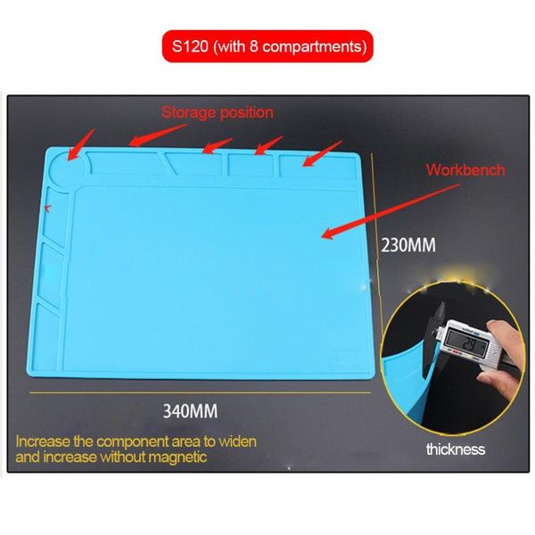 maintenance mat welding table mat silicone durable practical portable blue workbench insulation tool soldering
maintenance mat welding table mat silicone durable practical portable blue workbench insulation tool soldering