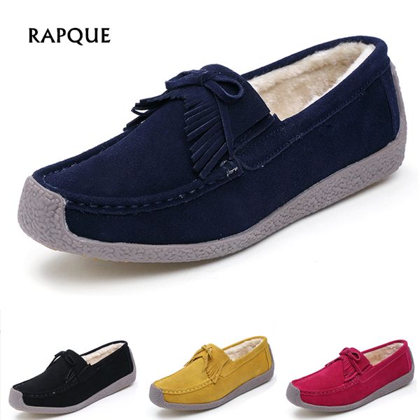womens flat shoes woman loafers winter shoes women female warm plush fringe cow suede retro walking footwear comfortable 35-41, Black
womens flat shoes woman loafers winter shoes women female warm plush fringe cow suede retro walking footwear comfortable 35-41, Black