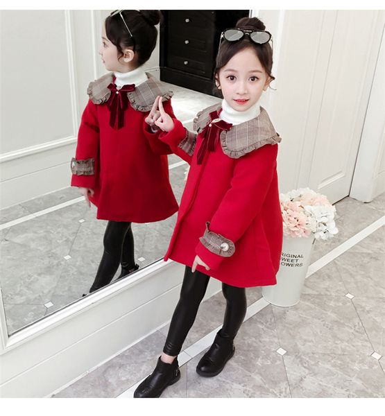 Chri tma girl red woolen trench coat kid bow tie plaid falbala lapel long leeve prince outwear children thicken warm overcoat j0747, Blue;gray
Chri tma girl red woolen trench coat kid bow tie plaid falbala lapel long leeve prince outwear children thicken warm overcoat j0747, Blue;gray