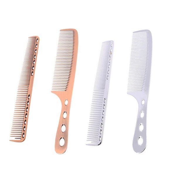 2 packs aluminum barber comb set pack for men women professional hairdressing salon combs hair cutting tool detangler comb, Silver
2 packs aluminum barber comb set pack for men women professional hairdressing salon combs hair cutting tool detangler comb, Silver