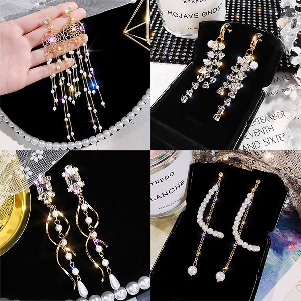 5 cents to buy big promotional needles new wild long tassel pearl earrings wholesale earrings female, Silver
5 cents to buy big promotional needles new wild long tassel pearl earrings wholesale earrings female, Silver