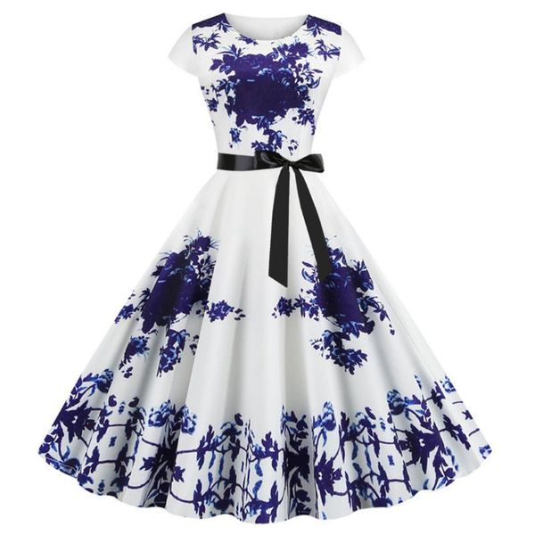 casual dresses women vintage print short sleeve lady summer evening party bowknot dress female swing floral clothing ropa mujer, Black;gray
casual dresses women vintage print short sleeve lady summer evening party bowknot dress female swing floral clothing ropa mujer, Black;gray