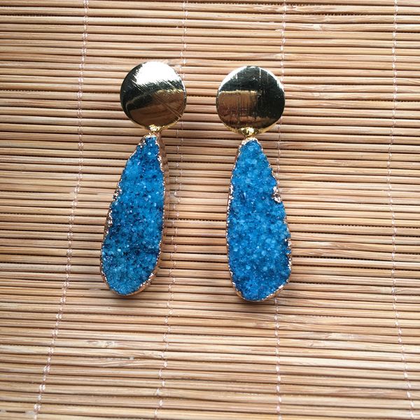 2019 wholesale new women earrings stud jewelry multicolor handmade nature stone long drop-shaped quartz stone earring, Silver
2019 wholesale new women earrings stud jewelry multicolor handmade nature stone long drop-shaped quartz stone earring, Silver
