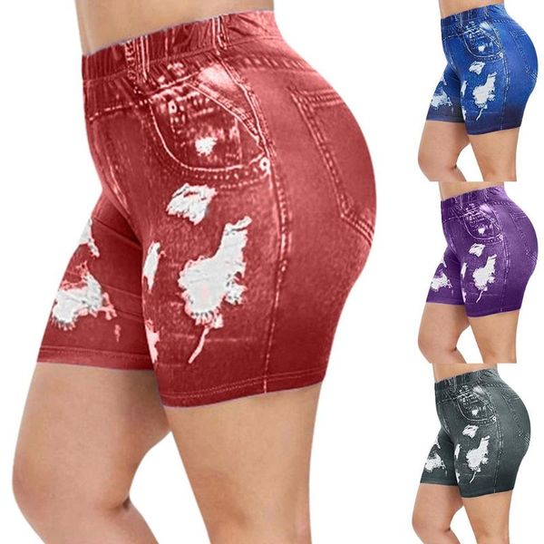 fitness shorts women basic slip bike shorts imitation denim short pants compression workout leggings capris, White;black
fitness shorts women basic slip bike shorts imitation denim short pants compression workout leggings capris, White;black