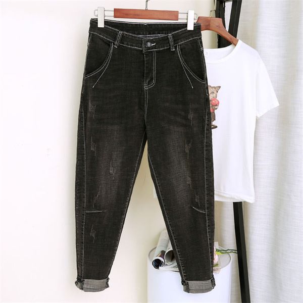5xl high waist jeans women plus size harem pants casual vintage boyfriend jeans for women loose streetwear mom mujer q1186, Blue
5xl high waist jeans women plus size harem pants casual vintage boyfriend jeans for women loose streetwear mom mujer q1186, Blue
