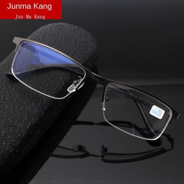 07gzo metal half-frame myopia men's and women's anti-blue light finished products myopia glasses degree optical glasses suspension, Silver
07gzo metal half-frame myopia men's and women's anti-blue light finished products myopia glasses degree optical glasses suspension, Silver