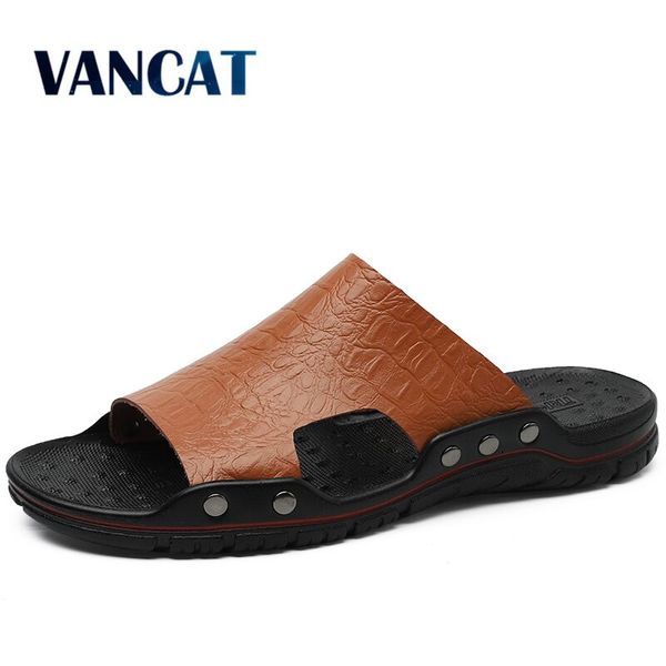 men slippers summer flat 2019 summer man shoes breathable beach slippers split leather flip flops mens size 38-48, Black
men slippers summer flat 2019 summer man shoes breathable beach slippers split leather flip flops mens size 38-48, Black