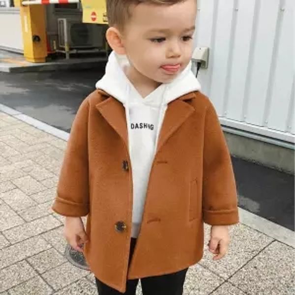 fashion toddler woolen jacket baby boy outwear autumn winter new children's turn-down collar coat baby outwear kids coats, Blue;gray
fashion toddler woolen jacket baby boy outwear autumn winter new children's turn-down collar coat baby outwear kids coats, Blue;gray