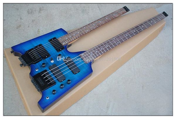 double neck 4+6 strings headless blue body electric guitar/bass with black hardware,rosewood fingerboard,can be customized
double neck 4+6 strings headless blue body electric guitar/bass with black hardware,rosewood fingerboard,can be customized