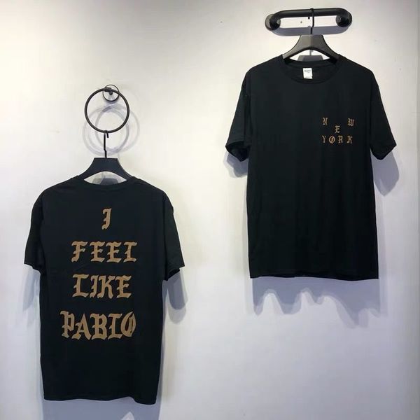 i feel like pablo kanye cotton city limited couple letter printing t-shirt, White;black
i feel like pablo kanye cotton city limited couple letter printing t-shirt, White;black
