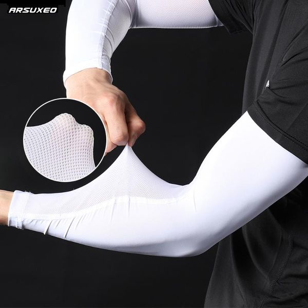 elbow & knee pads arsuxeo ice silk with mesh arm sleeves sports cycling running sleeve cooling uv protection fishing warmers protect, Black;gray
elbow & knee pads arsuxeo ice silk with mesh arm sleeves sports cycling running sleeve cooling uv protection fishing warmers protect, Black;gray