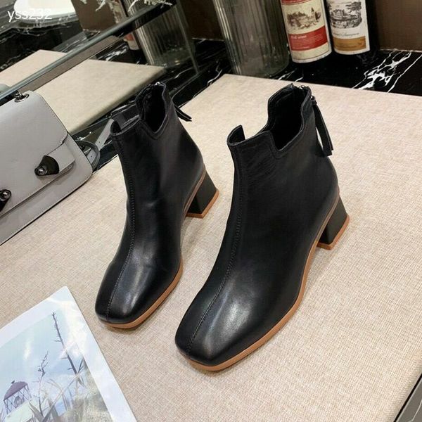 europe and america women martin boots high-heeled square-toe thick heel short boots and naked boots simple non-slip autumn single boot, Black
europe and america women martin boots high-heeled square-toe thick heel short boots and naked boots simple non-slip autumn single boot, Black