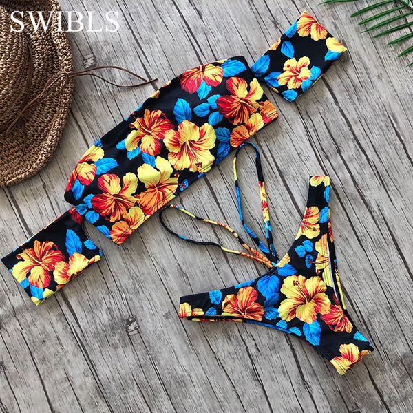 2020 women one shoulder bikini female bather high waist swimsuit brazilian bathing suit swimming woman swimwear