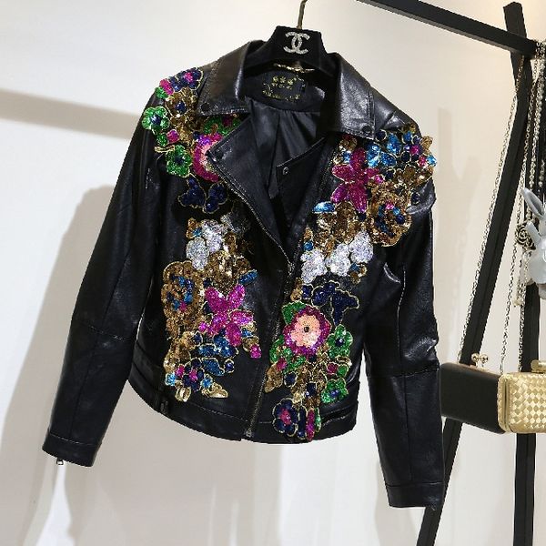 leather jacket women's short spring autumn coat ladies new sequins slim body pu leather jacket black coats plus size fitting 3xl
leather jacket women's short spring autumn coat ladies new sequins slim body pu leather jacket black coats plus size fitting 3xl
