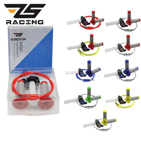 zs racing 1/4 twist throttle handle grips + throttle cable + handle grips pit pro dirt bike motorcycle xr50 crf50 crf230 klx
zs racing 1/4 twist throttle handle grips + throttle cable + handle grips pit pro dirt bike motorcycle xr50 crf50 crf230 klx