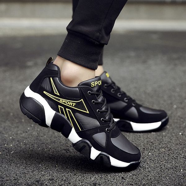 2019 platform designer shoes basketball shock absorbing men's breathable and skid-proof sports trend brand casual shoes, Black
2019 platform designer shoes basketball shock absorbing men's breathable and skid-proof sports trend brand casual shoes, Black