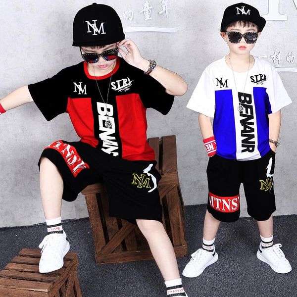 new boys sports clothes suit summer children's clothing casual fashion round neck t-shirt hip-hop shorts short-sleeved sweatshirt 2 set, White
new boys sports clothes suit summer children's clothing casual fashion round neck t-shirt hip-hop shorts short-sleeved sweatshirt 2 set, White